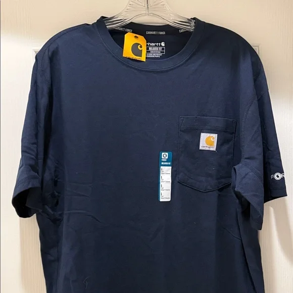 Carhartt Men's Dark Blue Short Sleeve Tee - Picture 1 of 3